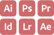 Indesign | Illustrator | Photoshop | Lightroom | Premier Pro \ After Effects