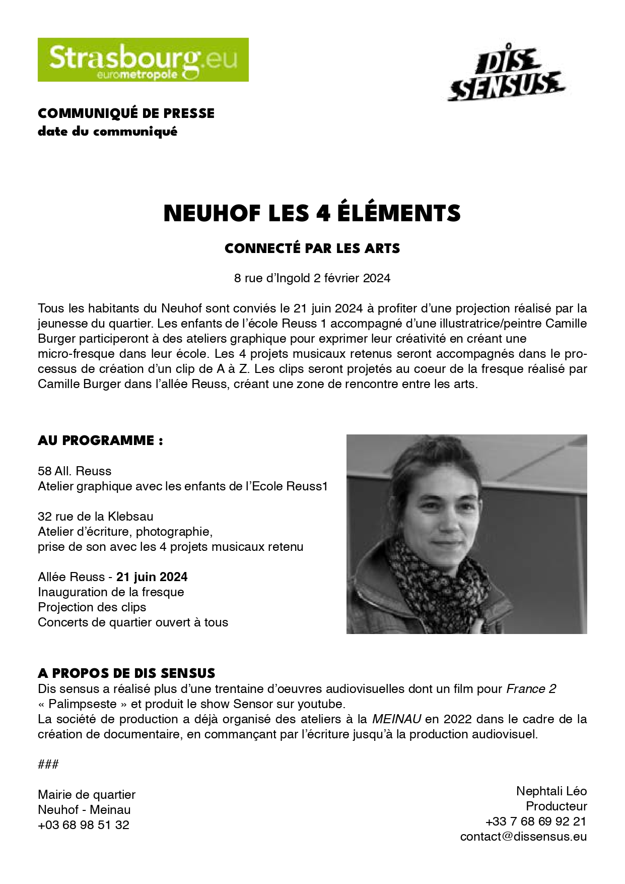 communiqué de presse