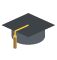 emoji toque universitaire